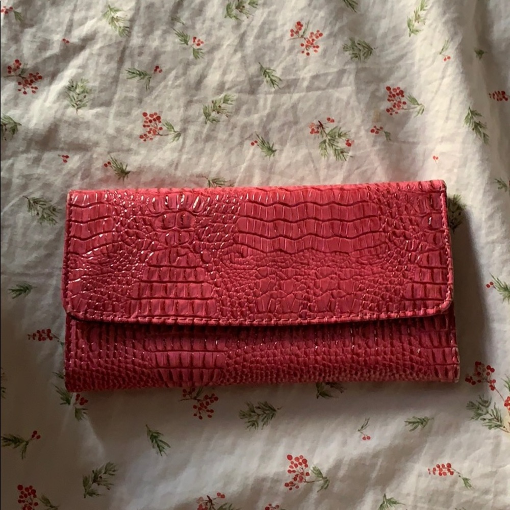 Pink Leather Wallet